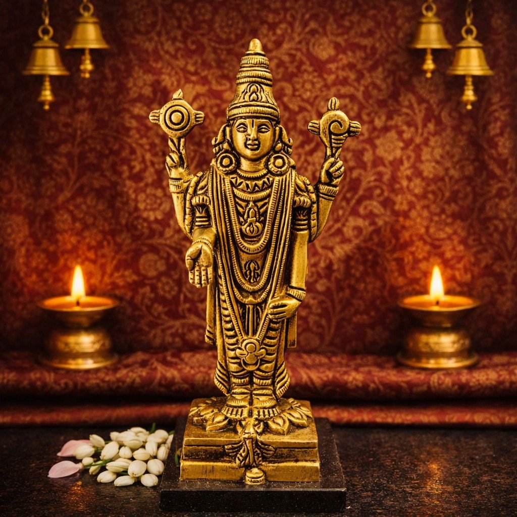 Brass Ganesh Idol - 3 inch
